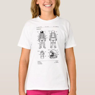 space suit patent blueprint T-Shirt