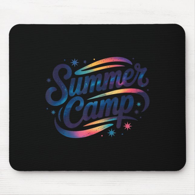 Space Summer Camp Director Camping School Besties Mouse Mat (Front)