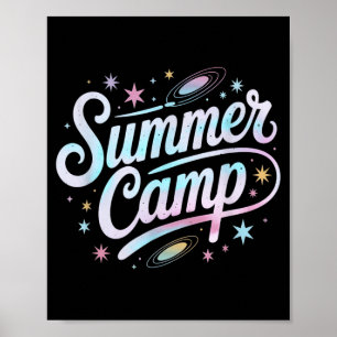 Space Summer Camp Math STEM Host Outdoor Staff Poster