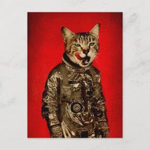 space tastes good postcard