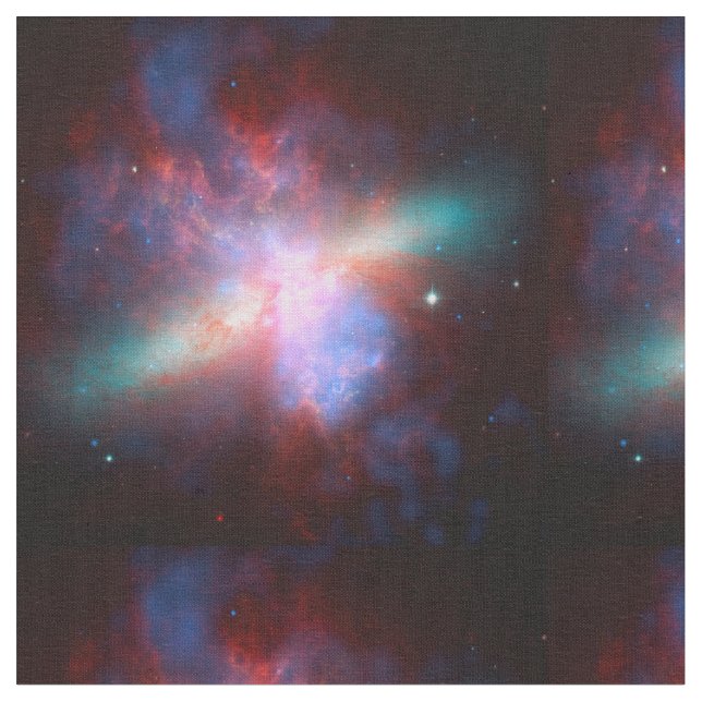 Space Telescopes Showing Stunning View Starburst Fabric (Close Up)