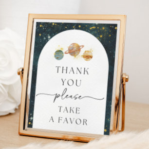 Space Thank You Sign   Space Favour Sign
