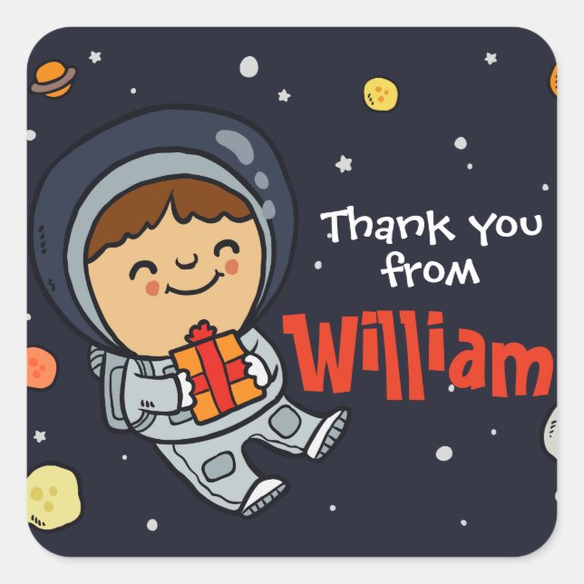 Space Thank you Sticker (Front)