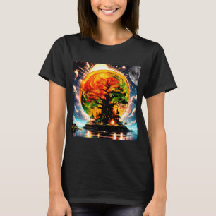 Space & the Abstrat & the moon #8 T-Shirt