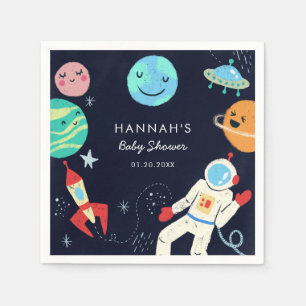 Space Theme Baby Shower Galaxy Napkin