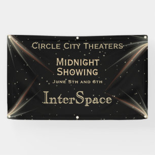 Space Theme Custom Text Design Banner