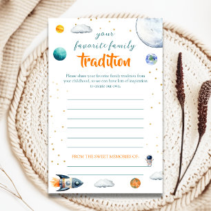 Space Theme Family Tradition Advice Baby Shower
