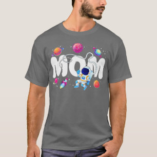 Space Theme Mum Outer Planets Birthday Party Astro T-Shirt