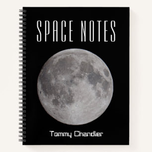Space Theme Personalised Astronomer's Notebook