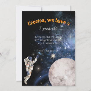 Space Themed Birthday Invite