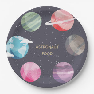 Space Themed Birthday Party Paper Plates