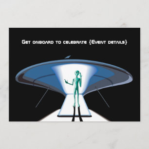 Space Themed Corporate/Adult Party customisable Invitation