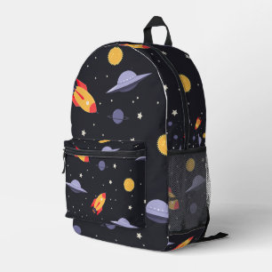 Space themed  printed backpack