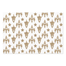 Space Themed Wrapping Paper Set