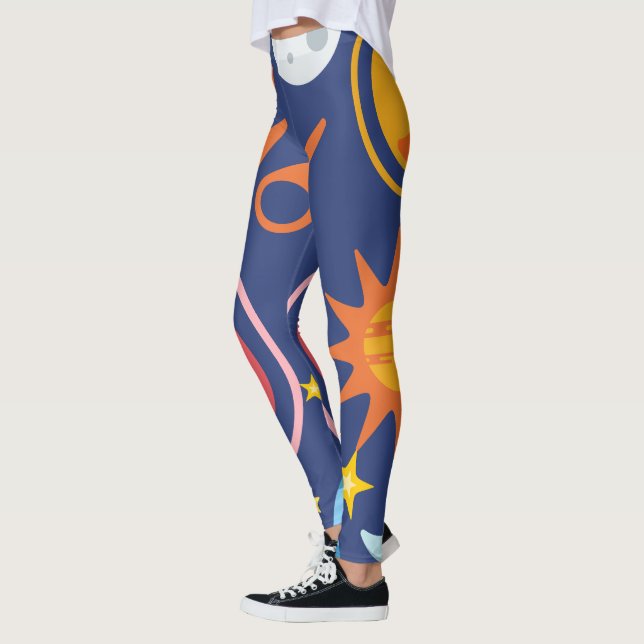 Space Themes Leggings (Left)