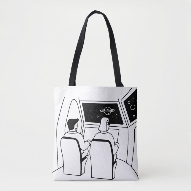 space tourism experience, passengers  tote bag (Front)