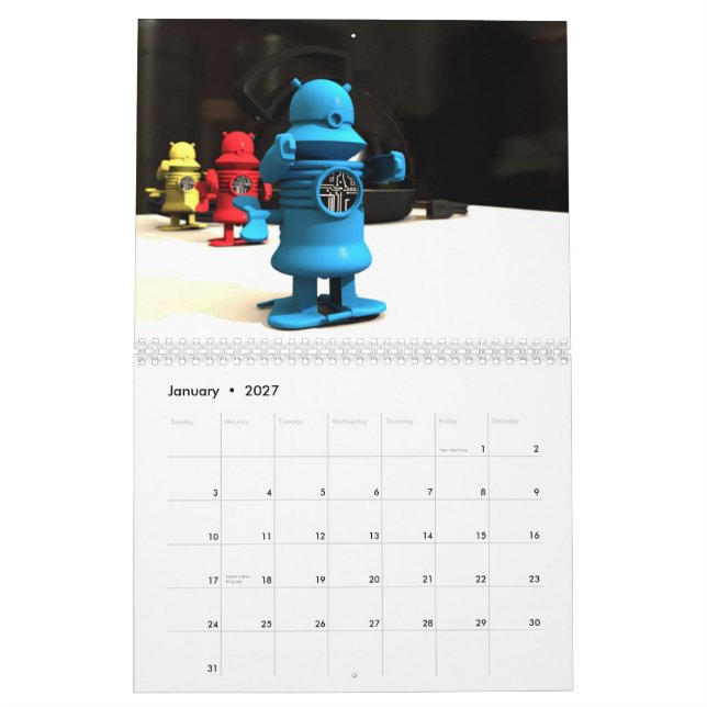 Space Toys Calendar (Jan 2027)