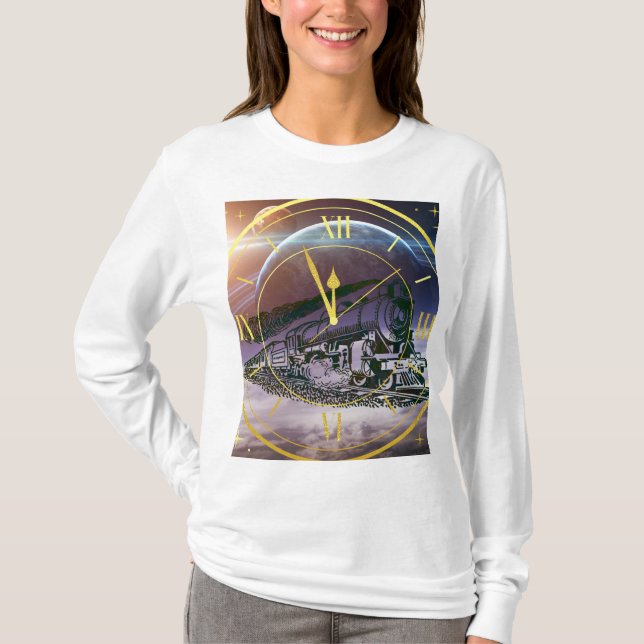Space train runs through the time T-Shirt (Front)