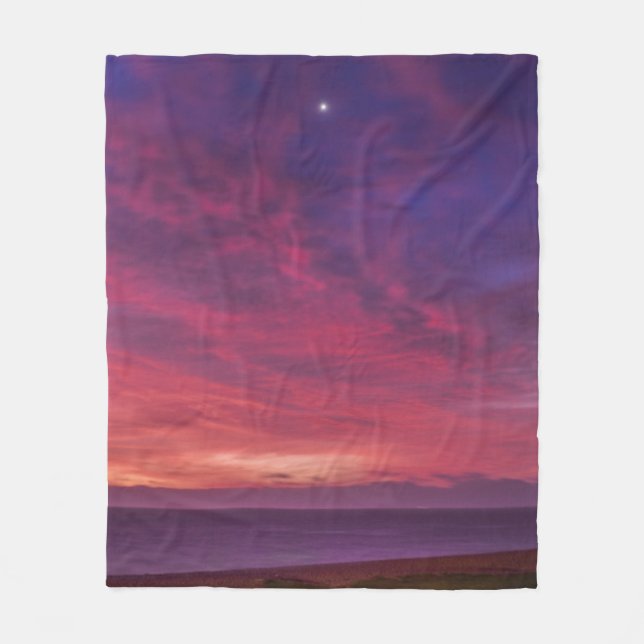 Space Travel Fleece Blanket (Front)