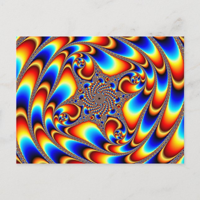 Space Travel - Fractal Postcard (Front)