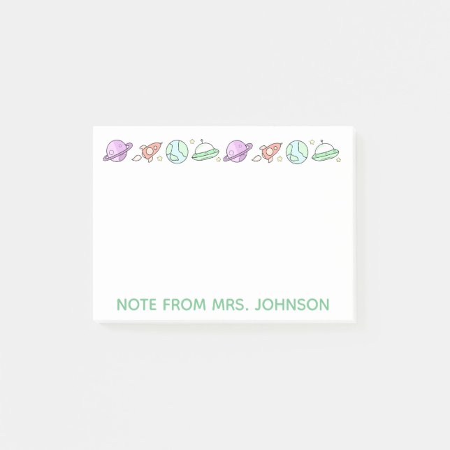Space Travel Post-it Notes (Front)