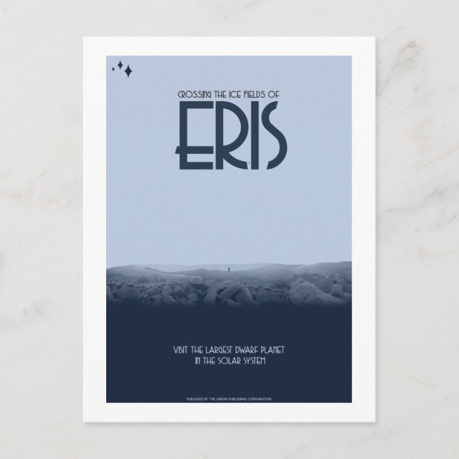 Space Travel Postcard - Eris (Front)