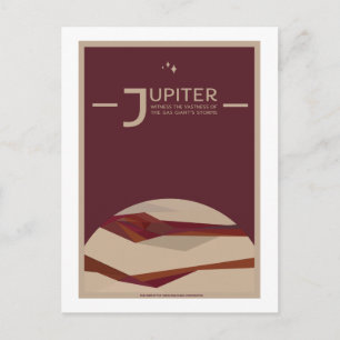 Space Travel Postcard - Jupiter