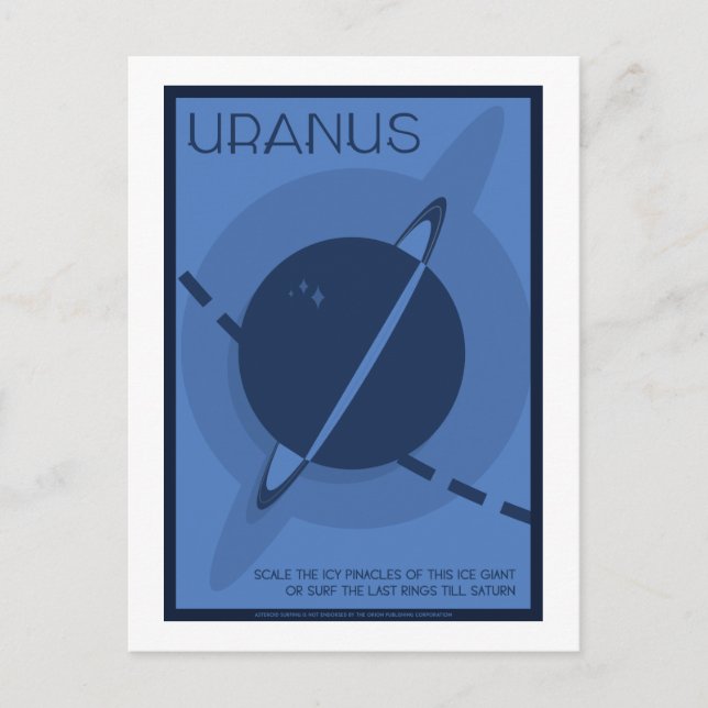 Space Travel Postcard - Uranus (Front)