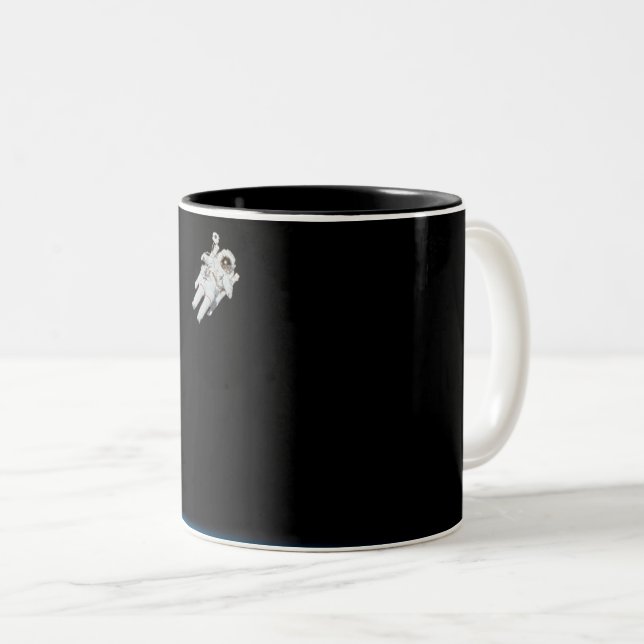 Space Travel Two-Tone Coffee Mug (Front Right)