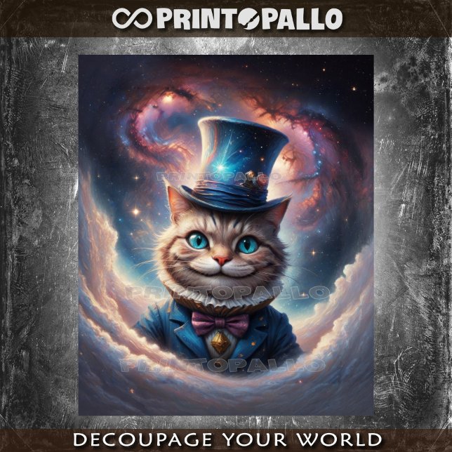 Space traveller Alice's Cheshire Cat Tissue Paper (Creator Uploaded)