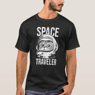 Space Traveller Cat Cat Owner Pet Kitty Kitten Cat T-Shirt