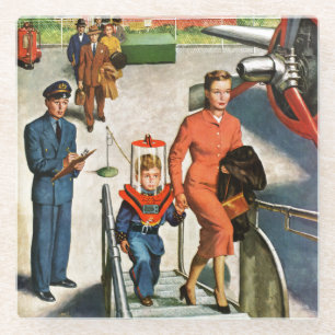 Space Traveller Glass Coaster