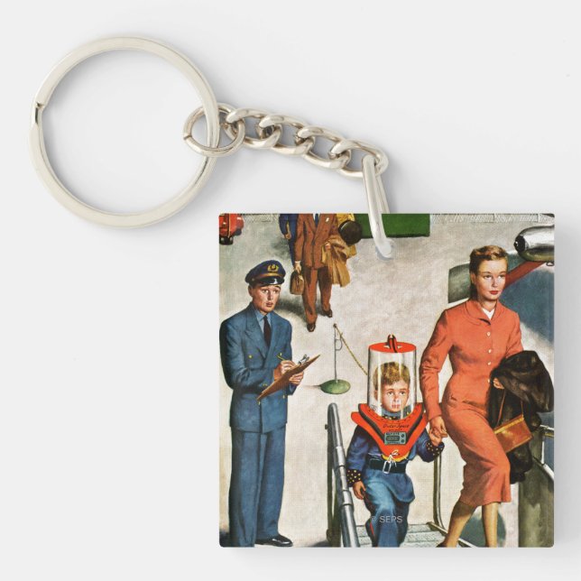 Space Traveller Key Ring (Front)