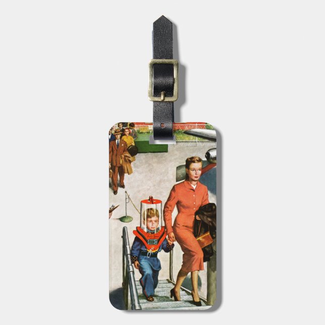 Space Traveller Luggage Tag (Front Vertical)