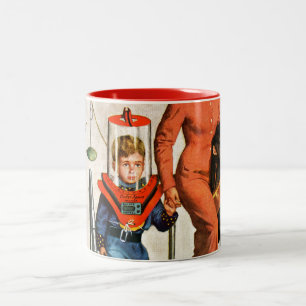 Space Traveller Two-Tone Coffee Mug