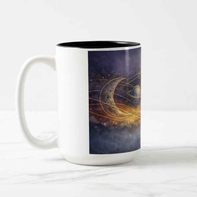 Space Two-Tone Coffee Mug (Left)