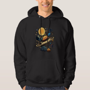 Space UFO Alien Spaceship Astronomy Extraterrestri Hoodie