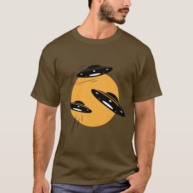 Space UFO Men's T-Shirt (Front)