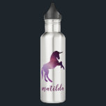 Space unicorn colourful galaxy 710 ml water bottle<br><div class="desc">Space unicorn colourful galaxy personalised design</div>