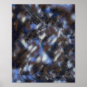 Space Unicorn Magical Horse Clouds in the Sky Poster