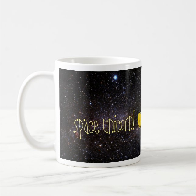Space Unicorn! mug (Left)