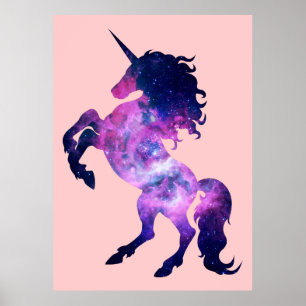 Space unicorn poster