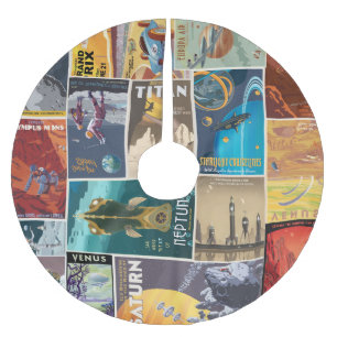 Space Vacation tree skirt