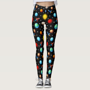Space Veriety Planets Design Leggings