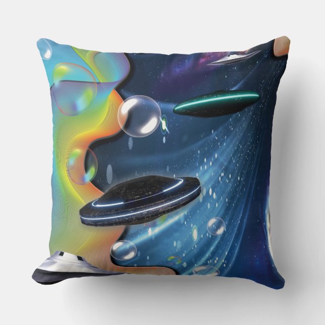 Space visitors cushion (Front)