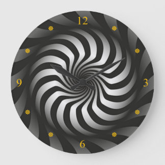 Space Warp~Wormhole~We Are All Time Travelers~ Large Clock