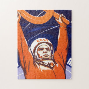 Space Will Be Ours. Long Live The Soviet People Th Jigsaw Puzzle