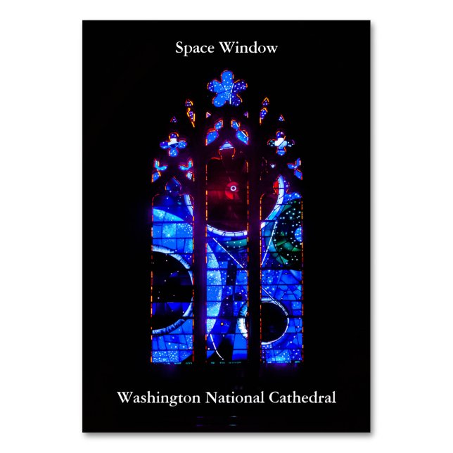 Space Window at Washington National Cathedral Table Number (Front)