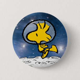 SPACE   Woodstock Astronaut 6 Cm Round Badge