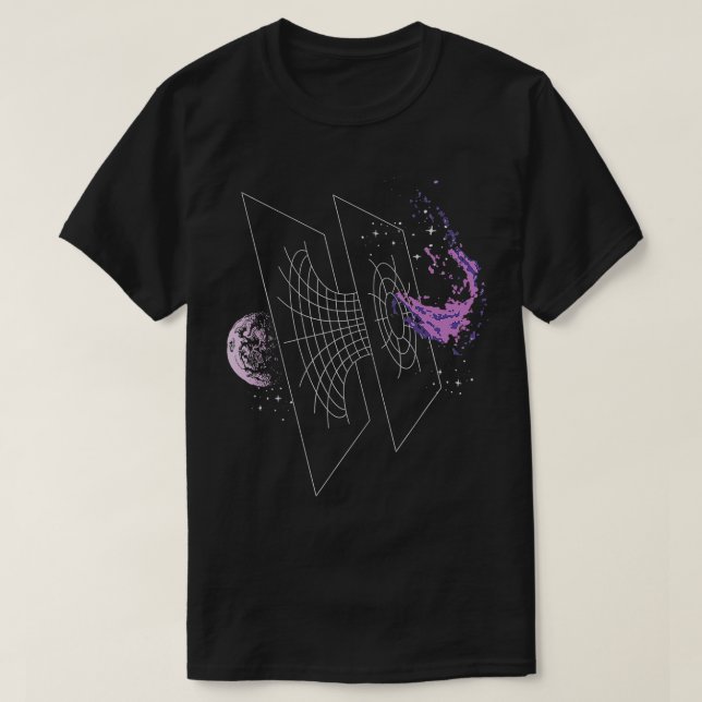 Space Wormhole  T-Shirt (Design Front)